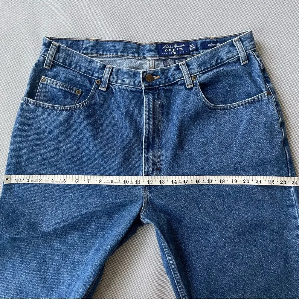 Vintage 90’s Eddie Bauer Denim Relaxed Fit Denim Jeans Men’s Size 38x30
